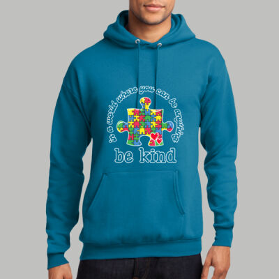Adult - Be Kind Puzzle Piece Hoodie - Autism Awareness Thumbnail