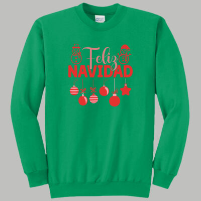 Adult Crewneck - Winter - Feliz Navidad Red Thumbnail