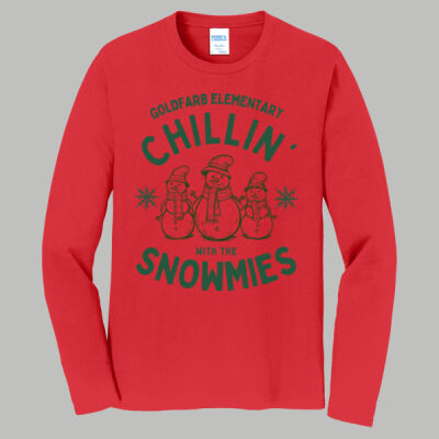 Adult Long Sleeve Shirt - Spring - Chillin With The Snowmies Green Thumbnail