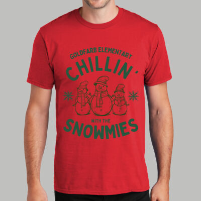 Adult T-Shirt - Spring - Chillin With The Snowmies Green Thumbnail