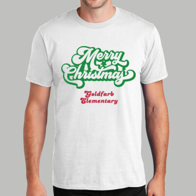 Adult T-Shirt - Spring - Merry Christmas Red and Green  Thumbnail