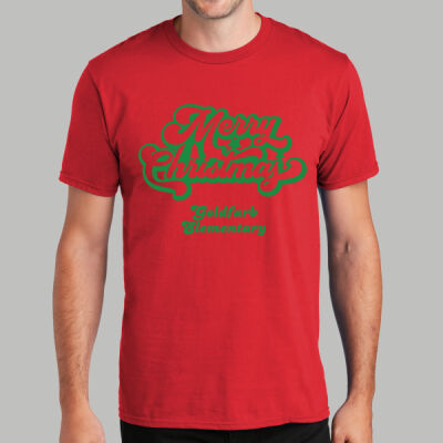 Adult T-Shirt - Spring - Merry Christmas Green Thumbnail