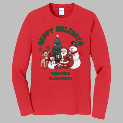 Adult Long Sleeve Shirt - Spring - Merry Christmas Green Thumbnail