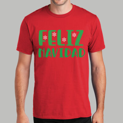 Adult T-Shirt - Spring - Feliz Navidad Green Thumbnail