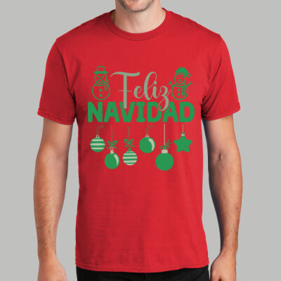 Adult T-Shirt - Spring - Feliz Navidad Green Thumbnail